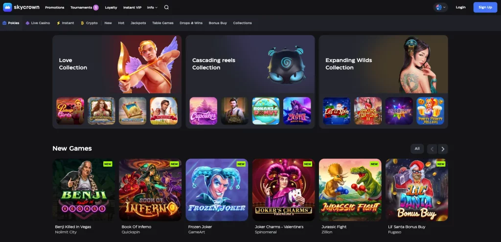All Pokies at Sky Crown