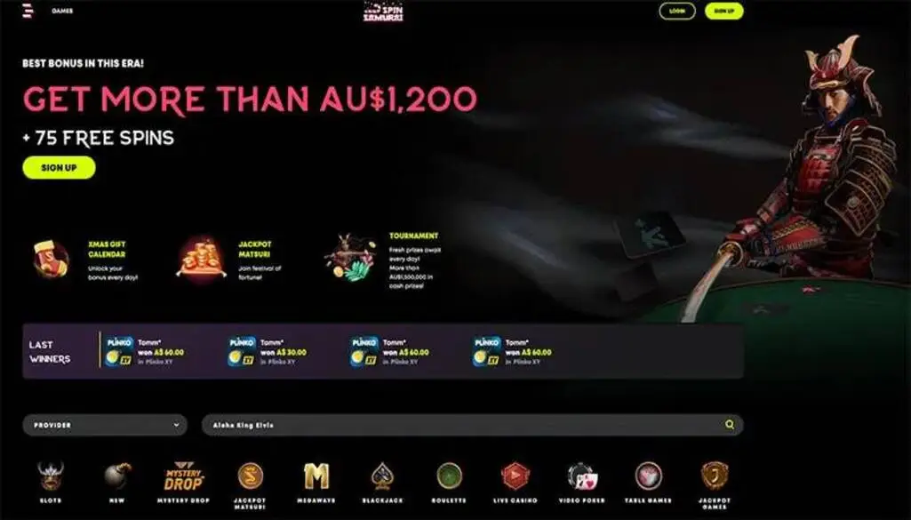 About Spin Samurai Casino Australia