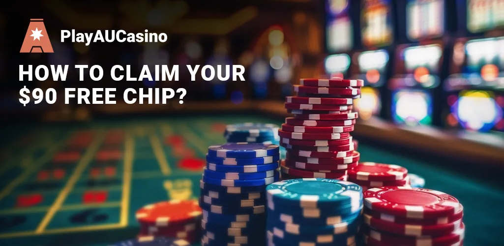 Step-by-step guide on how to claim your $90 free chip reward at online casinos.