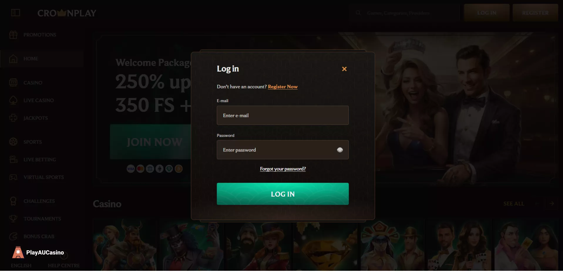 CrownCasino login