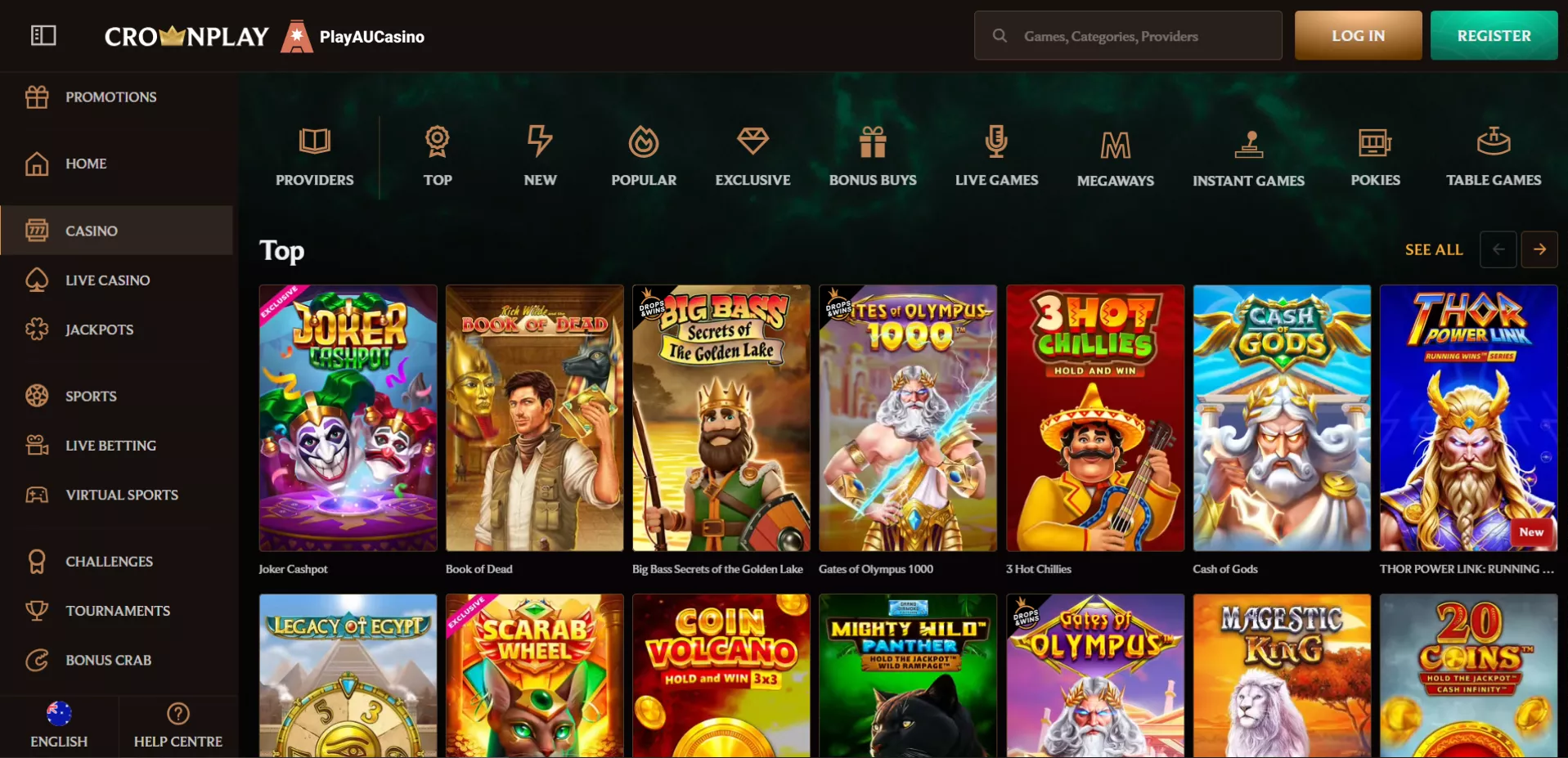 CrownCasino games