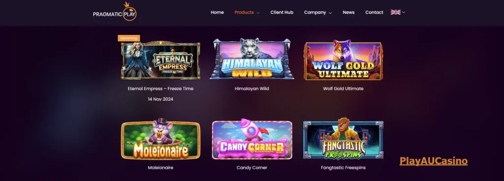 Pragmatic play list of slots
