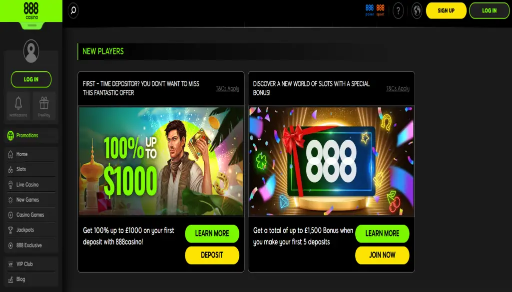 888 Casino Bonuses