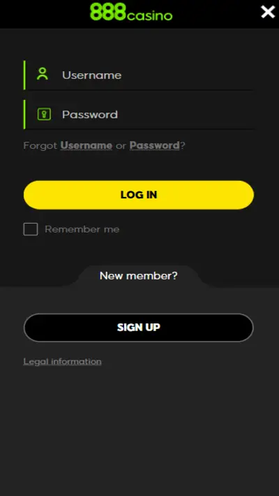 888 Casino Login Mobile