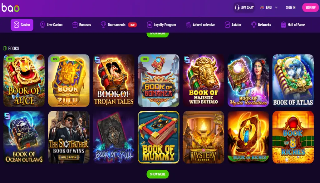 Bao Casino Games