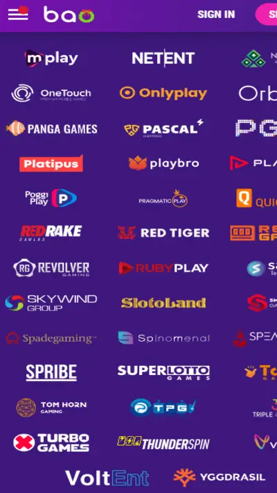 Bao Casino Software Mobile