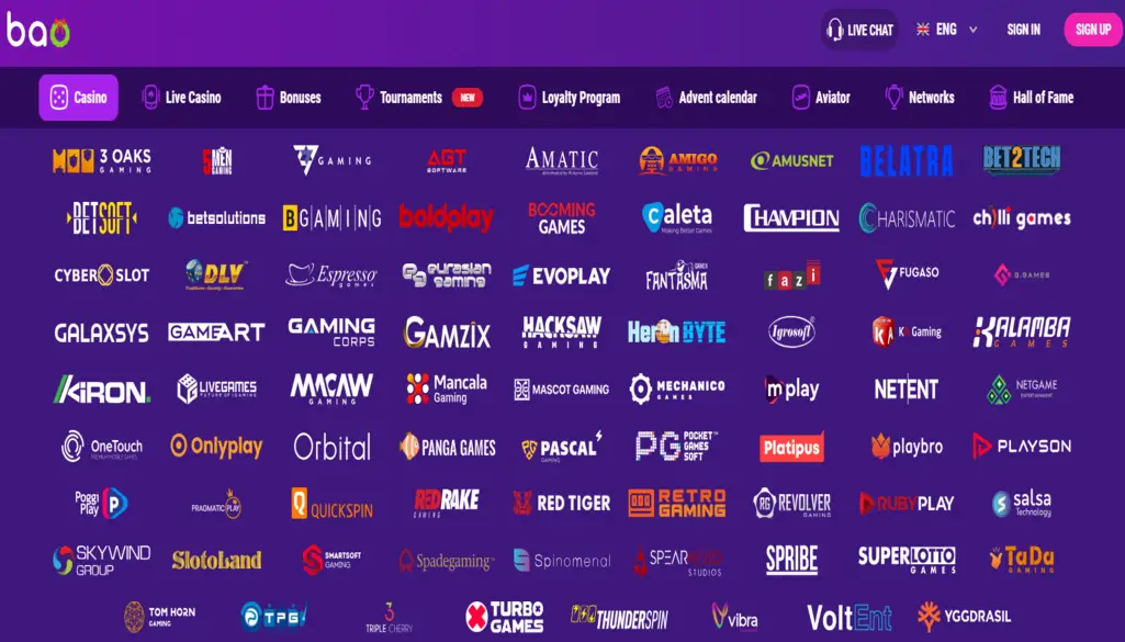 Bao Casino Software