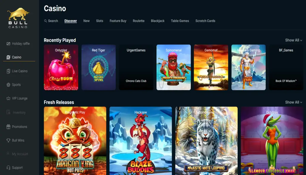 Bull Casino Games