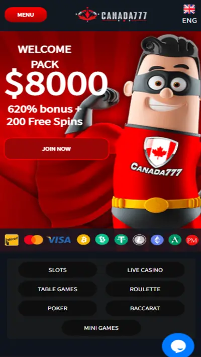 Canada777 Casino Site Mobile