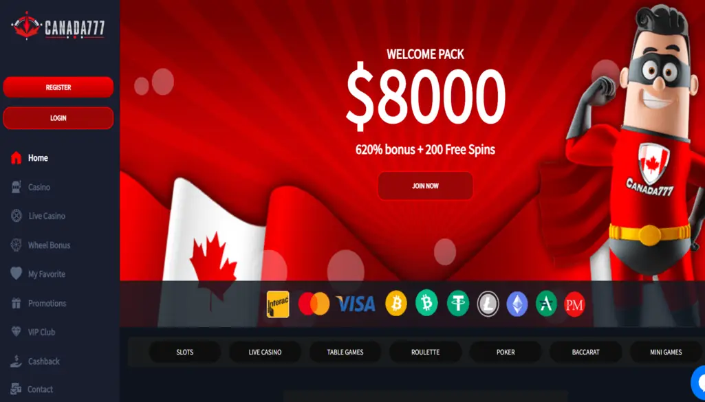 Canada777 Casino Site
